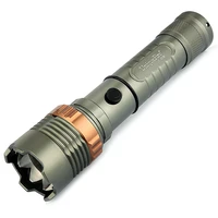 uniquefire v23b 3 mode led tactical flashlight zoomable focus self defense torch by 118650 or 3aaa for outdoor camping