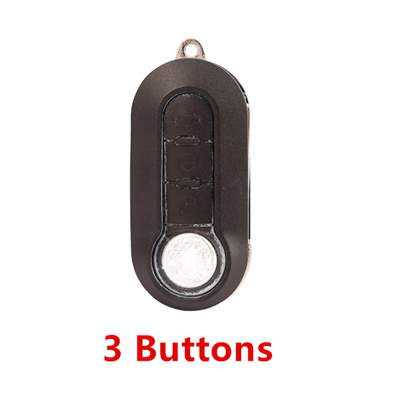 

Car Key Cover 3 Button Folding For FIAT Fiat 500 Boyue Lingya Key Case Cover Remote Key Shell Holder Protecor Car Accessories