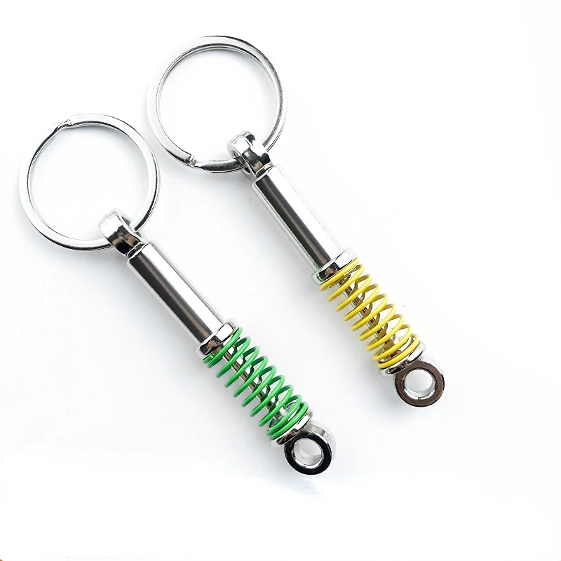 

Car Key Chain Shock Absorber Pressure Reducing Keychain Pendant Metal Gift Wholesale Spring Alloy Key Buckle Universal Accessory