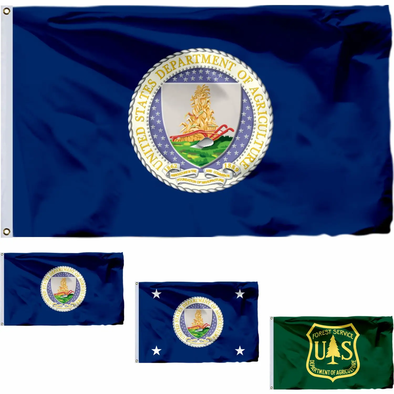 

USA Department Agriculture Flag 90x150cm 3x5ft US United States Flags and Forest Service Banners