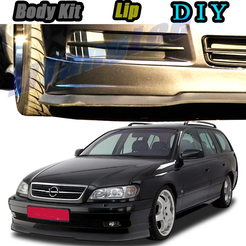

Car Bumper Lip Front Spoiler Skirt Deflector For Vauxhall Omega B1 B2 Tune Car Modified Body Kit VIP Hella Flush Lips