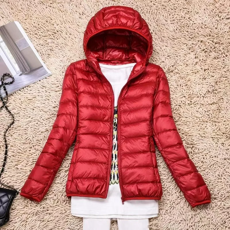 Новинка, женские ультралегкие пуховики