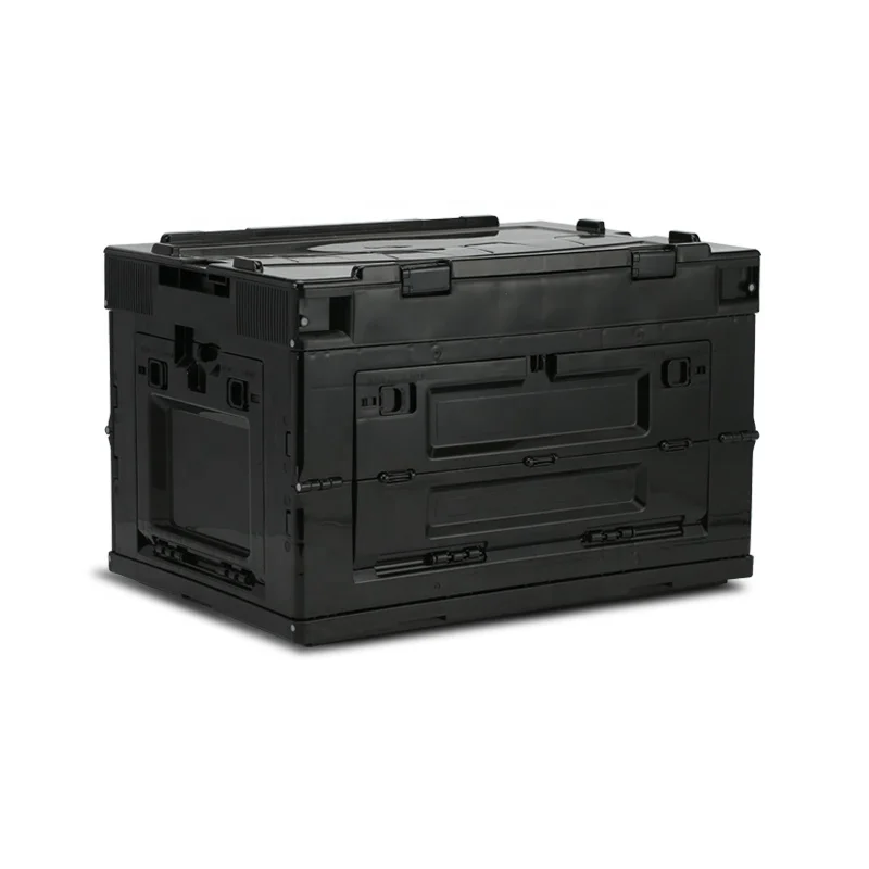 

Multifunctional Plastic Folding Portable Storage Bin Boxes For Home Car Camping