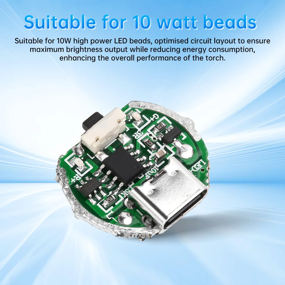 Светодиодный фонарик 10 Вт драйвер постоянного тока вход 3 2-4 2 В выход 3-3 1 8-2 А