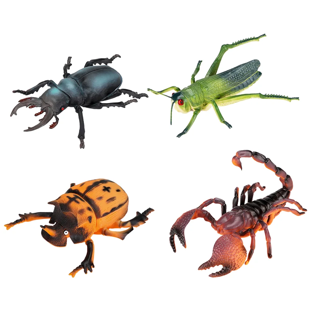 

4PCS Animal Reptile Model Re Practical Animal for Teaching Use
