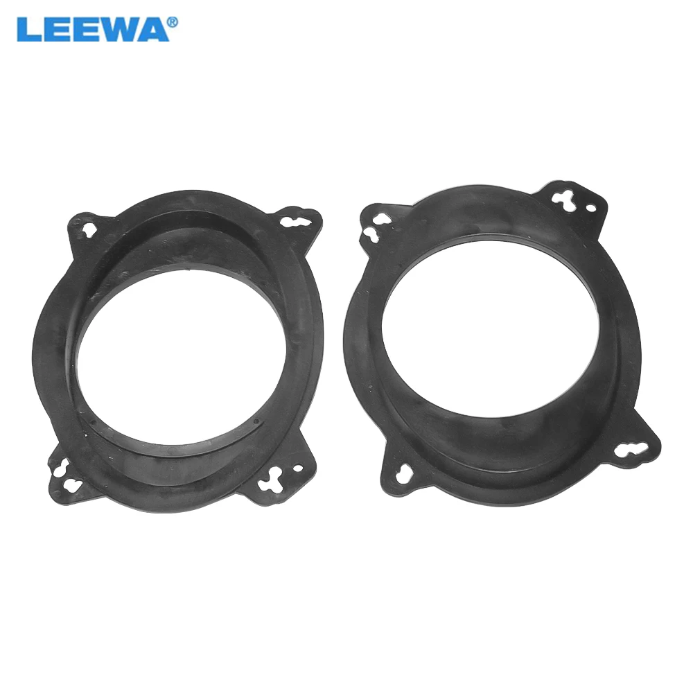 

LEEWA 1pair 6.5" Car Speaker Spacer Solid for Subaru Forester Front Door Audio Pad Mat Adapter Modified Rings Kit #MX5523