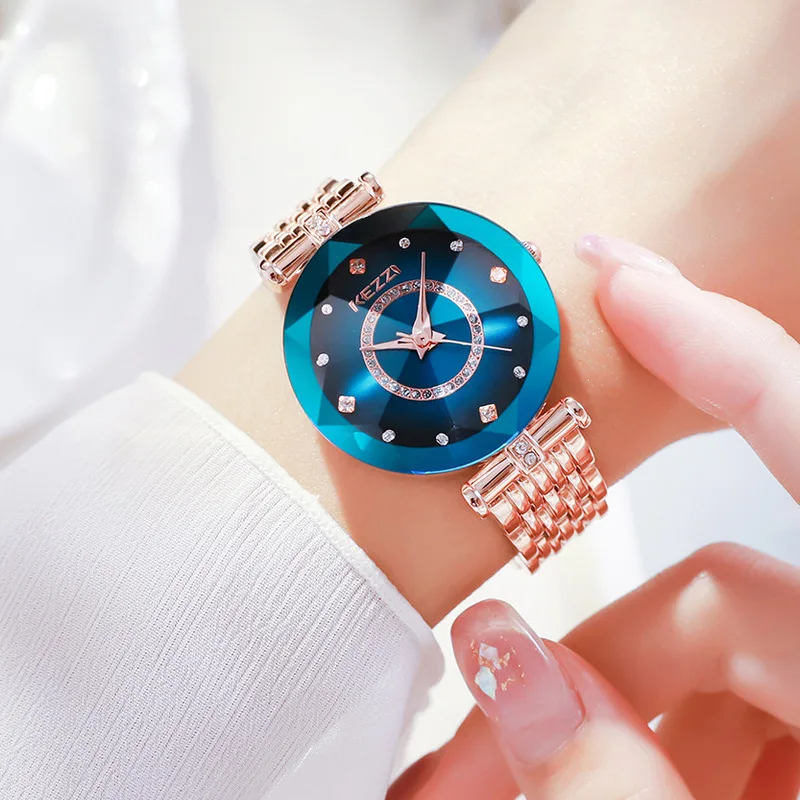 Enlarge leisure quartz watch fashion watch Xiaohongshu waterproof round steel belt luxury women watch
