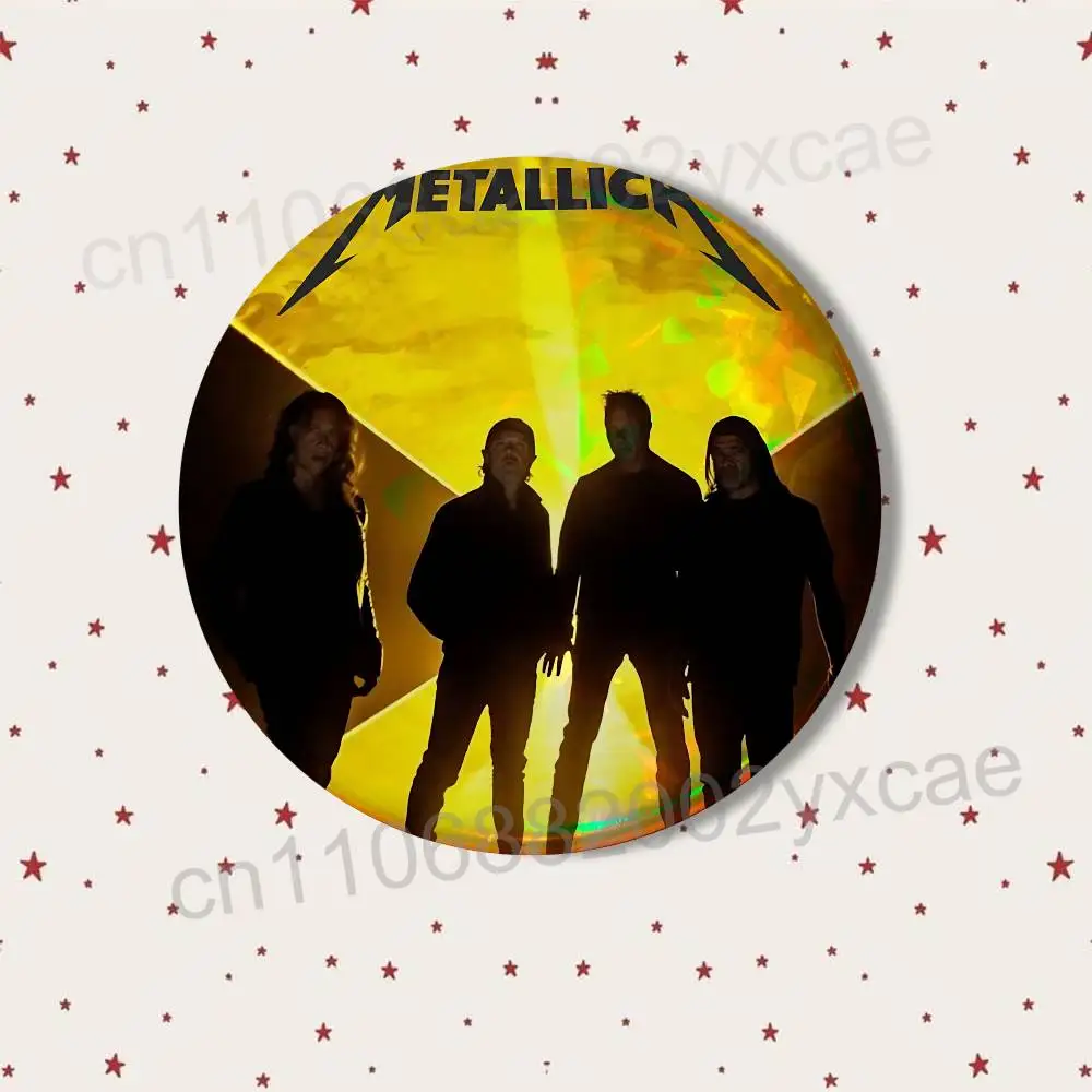 Значок-брошь Metallica Round Exquisite Badge Brooches Creative Pins (M72) — креативные значки для одежды, головных уборов, рюкзаков, подарочные аксессуары. (art.: 3920da1963b94) - 3920da1963b94