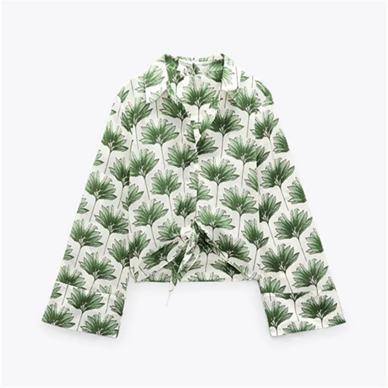 Летняя новинка от PB &amp ZA женская модная Свободная рубашка с длинными рукавами и