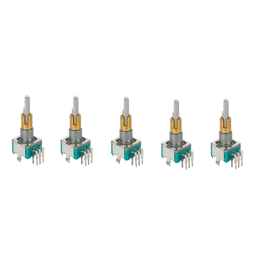 5 шт. EC11EBB24C03 двухосный энкодер с переключателем 30 позиционный номер 15 Ручка