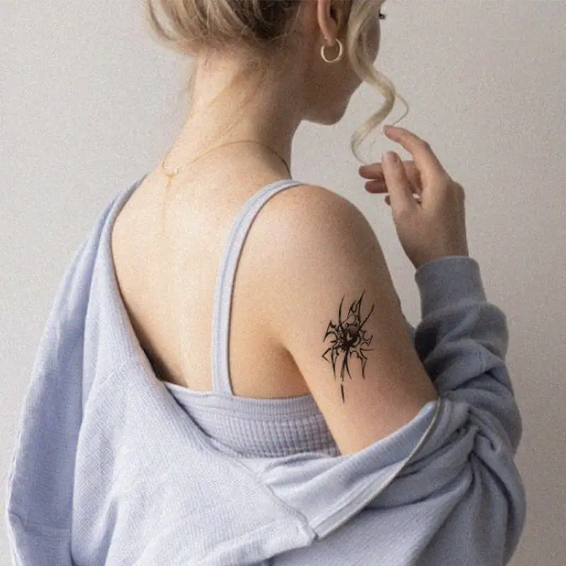 

Cyberpunk Spider Herbal Juice Tattoo Sticker Waterproof Fake Tattoos Festival Hotwife Art Tatto Temporary Tattoo Cute Stickers