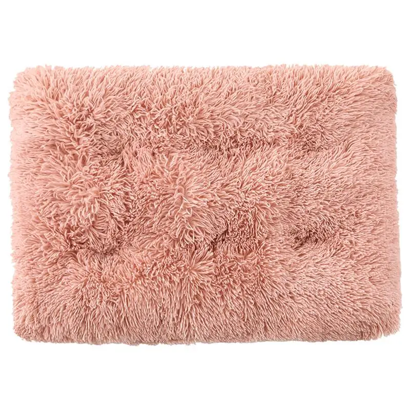 

Plush Pet Bed Dog Bed For Crate Cat Beds For Indoor Cats Washable Medium Dog Bed Fluffy Cat & Dog Mattress With Nonslip Base For