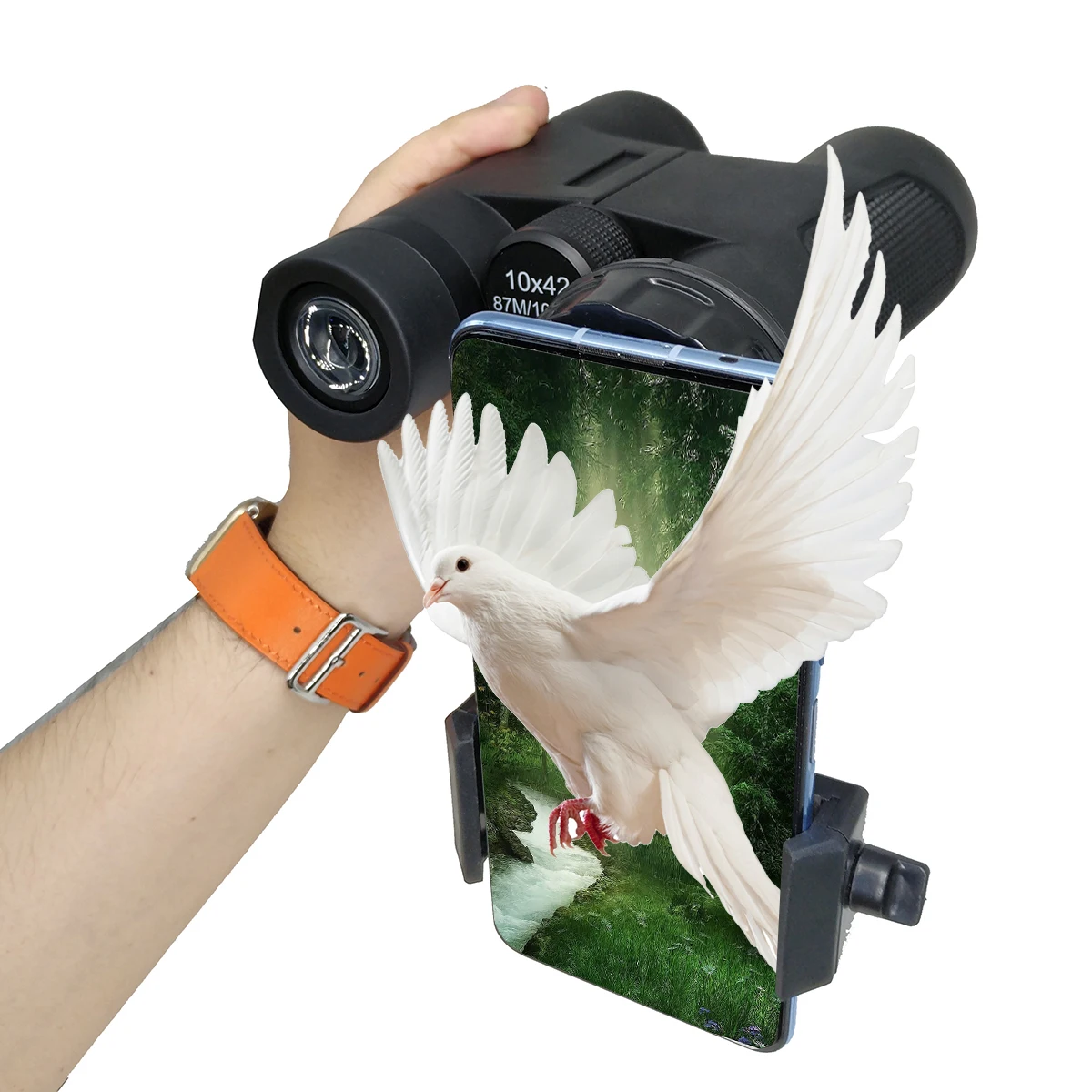 10x42 Binoculars for Adults BAK4 Prism FMC Lens Optics with Low Night Vision for Bird Watching