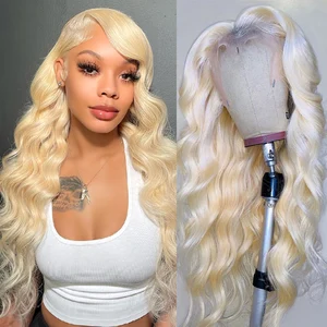 613 Blonde Lace Front Wig 13x4 13x6 Hd Transparent Lace Frontal Wig Pre Plucked Brazilian Remy 30 In