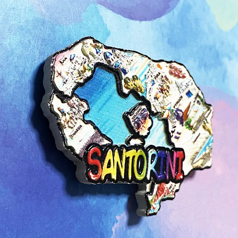 Санторини 3D магниты для холодильника туристические сувениры магнитные