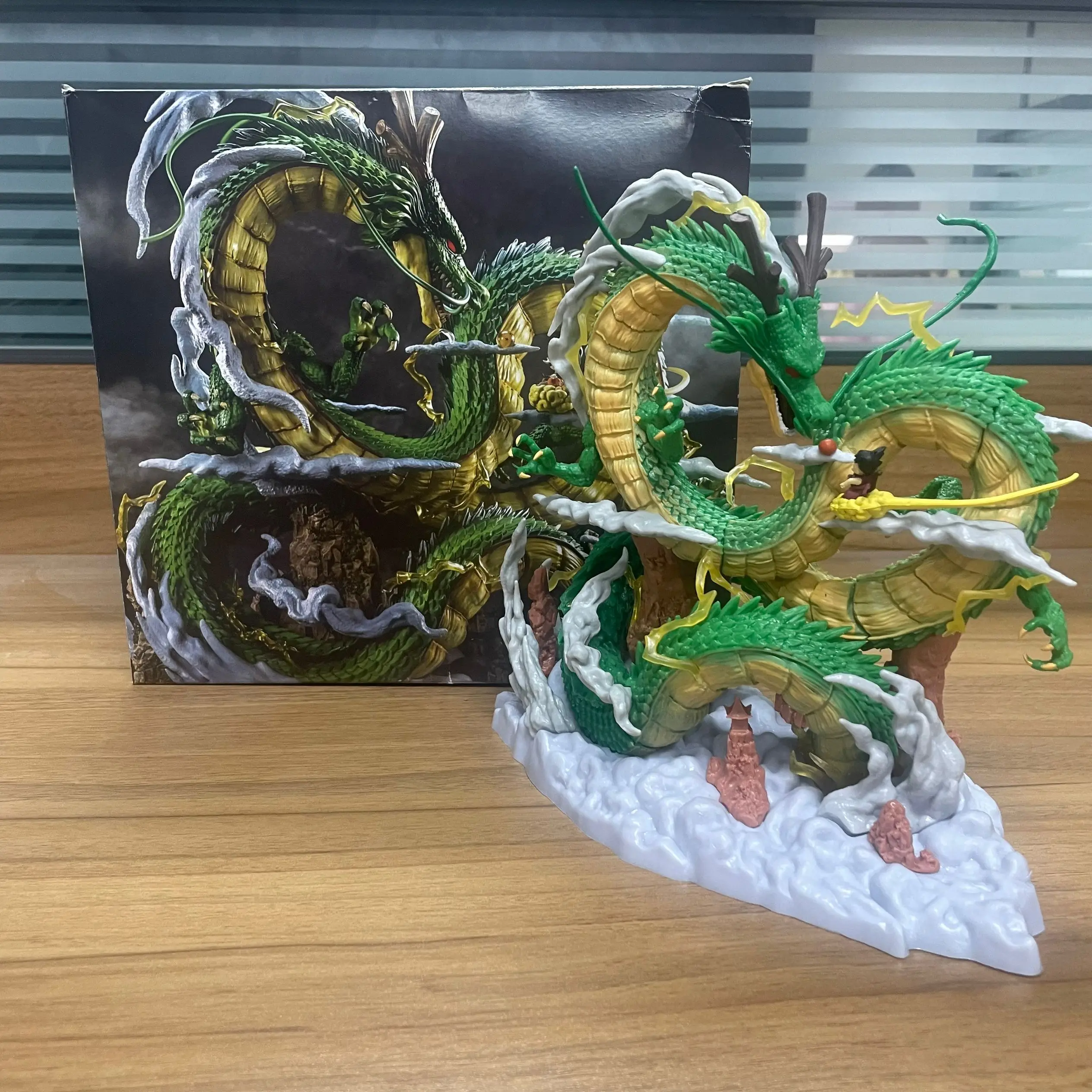 24 см Dragon Ball Аниме Фигурка Шенрон Гоку и Модель Статуя из ПВХ Кукла Коллекция