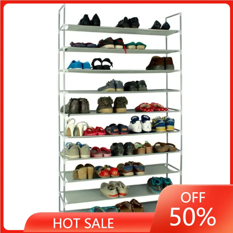 

Layers Non-woven Fabrics & Steel 20Pair Shoe Capacity Rack 39.37x11.02x68.89'