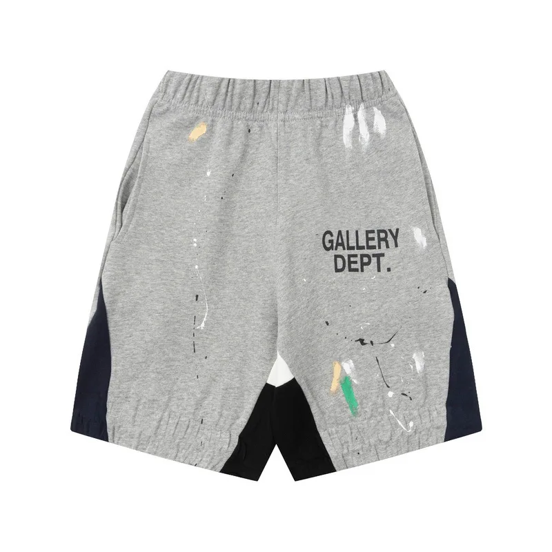 GALLERY DEPT TIDE Harajuku 23SS Summer Letter Printed Logo Graffiti Streetwear Hip Hop Drawstring Beachwear Sweat Men Shorts