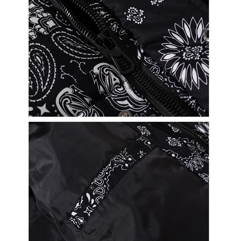 Бандана зимняя куртка-пуховик мужская модная корейская люксовая брендовая