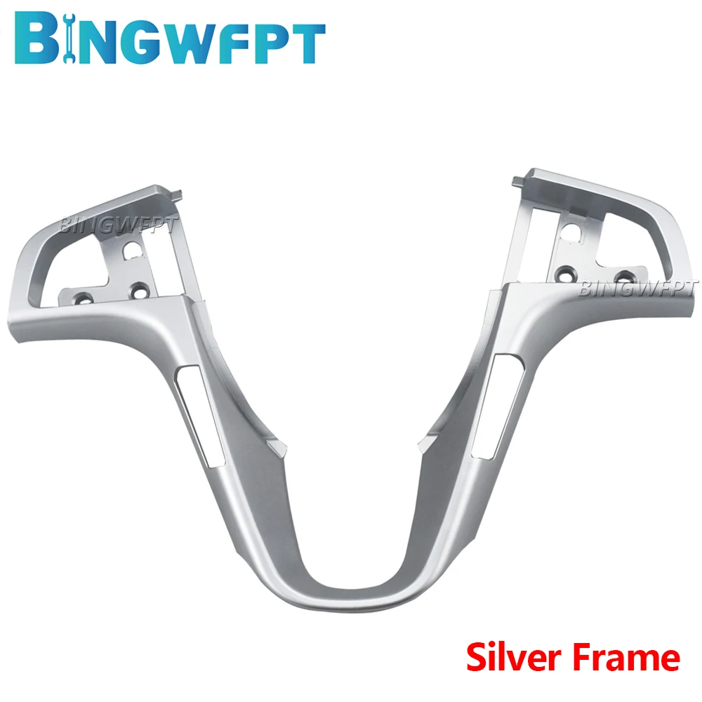 

Серебристая/пиано-черная декоративная панель для Hyundai Verna и Solaris 2011, 2012, 2013, 2014, 2015, 2016, кнопка на руле, рамная панель