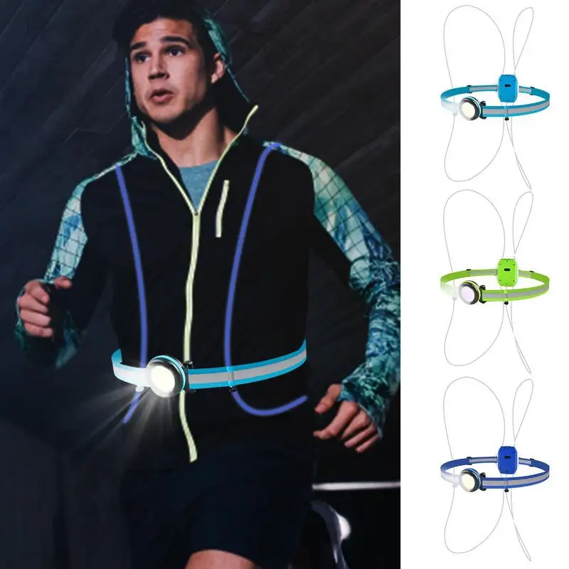 

Светоотражающий светодиодный жилет для бега, регулируемый ночсветильник с зарядкой через USB, жилет с видимостью на 360 градусов, водонепрони...