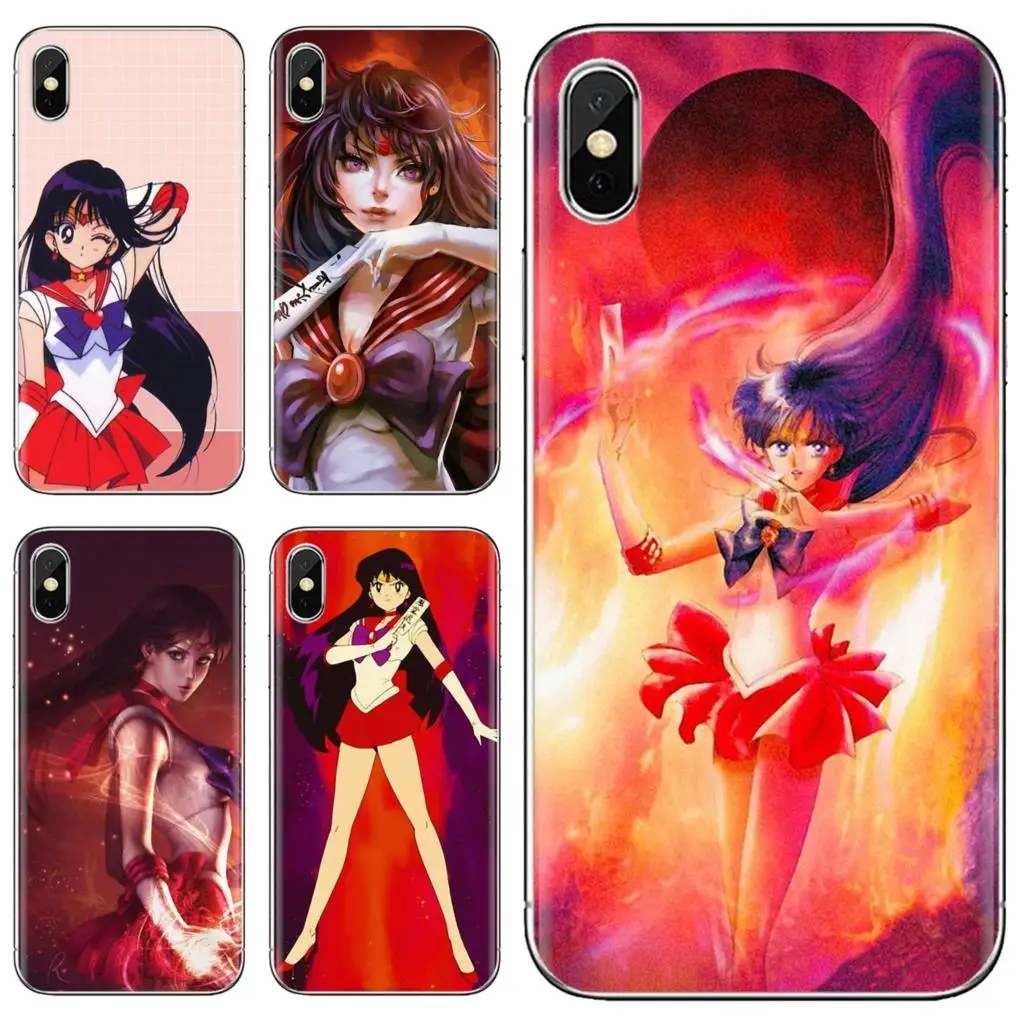 

Silicone Cases Covers Anime Sailor Mars Sailor Moon For iPhone 10 11 12 13 Mini Pro 4S 5S SE 5C 6 6S 7 8 X XR XS Plus Max 2020