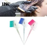soft fibre glitter tint dye hair brush hairdressing pro salon tools bleach comb salon accessories for hair coloring brush