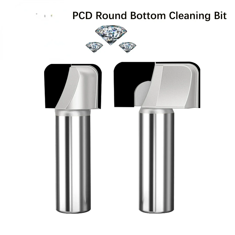 PCD двойная дуга круглая Нижняя Чистящая насадка Алмазный деревообрабатывающий