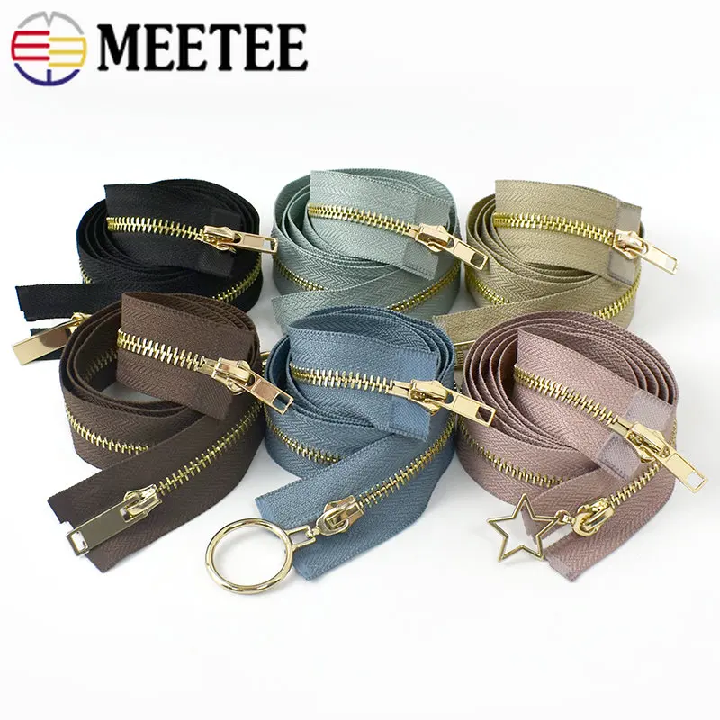1 шт. Meetee 80100120 см автоматический металлический замок молния двойной слайдер застежки-молнии для куртки пальто DIY сумка Аксессуары для шитья... (art.: 3a35d2bf9f2) - 3a35d2bf9f2