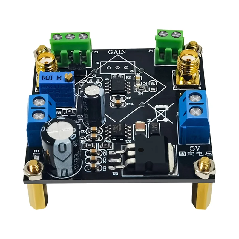 

AD620 Voltage Amplifier Module Millivolt Microvolt Small Signal Amplifier Single-Ended