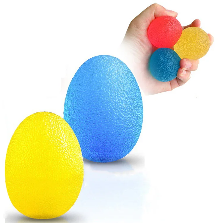 

Silicone Egg Fitness Hand Expander Gripper Strengthener Forearm Wrist Finger Exerciser Trainer Stress Relief Power Ball