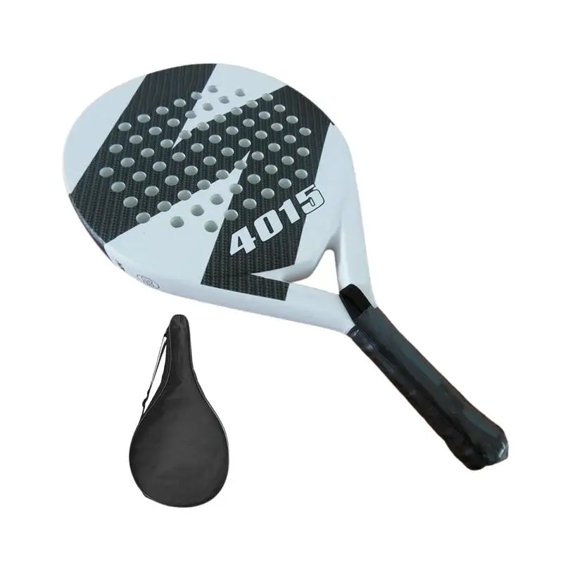 

Beachs Tennis Racket Professional Beach Paddle Racket Carbon Fiber With EVA Memory Foam Core Portable Paddle Tennis Rackets For