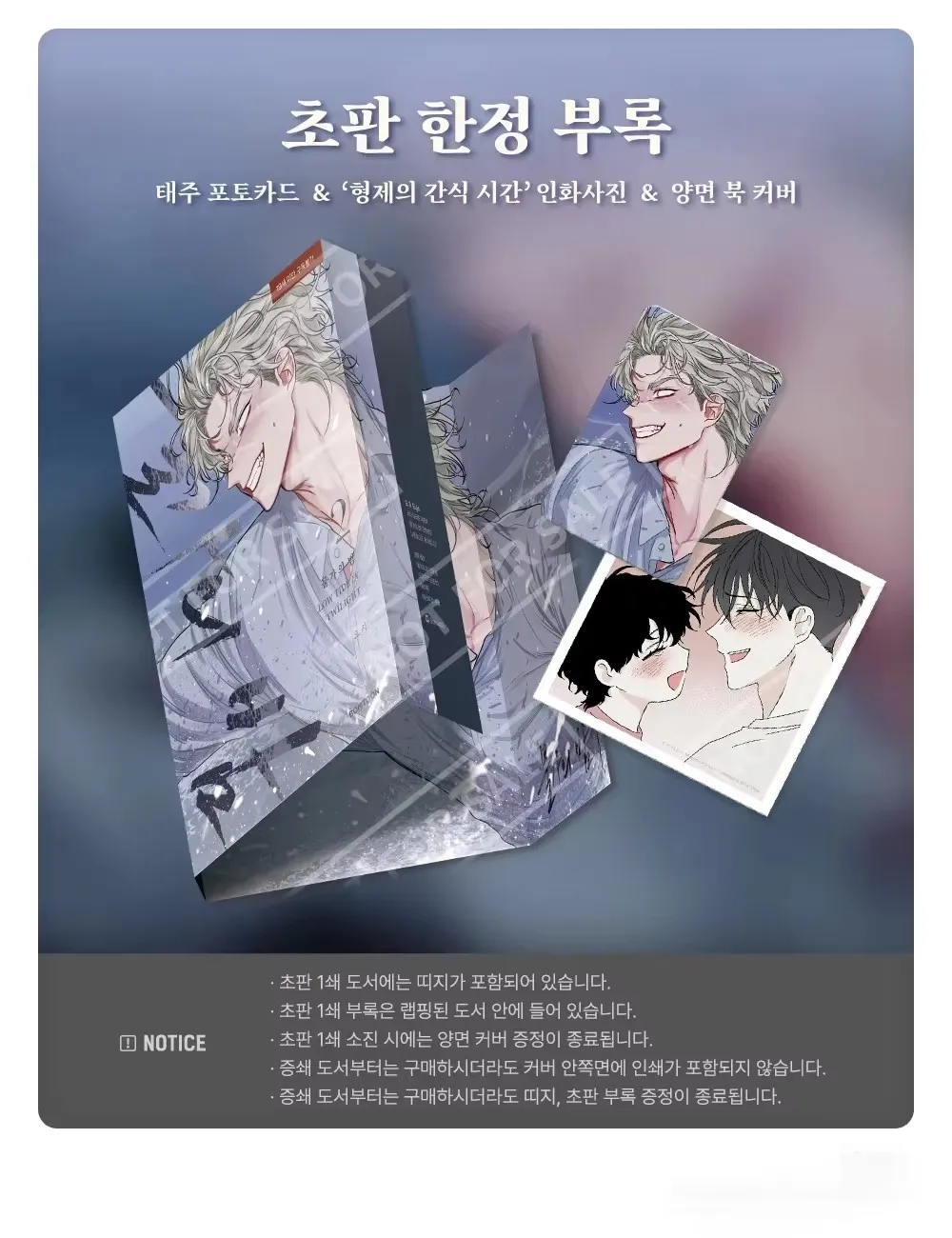 

Физический комикс Lezhin BL Manhwa 2025 года. 물가의 ASV/Low Tide в сумерках Ким Euihyun/Yo Taeju. Том 2