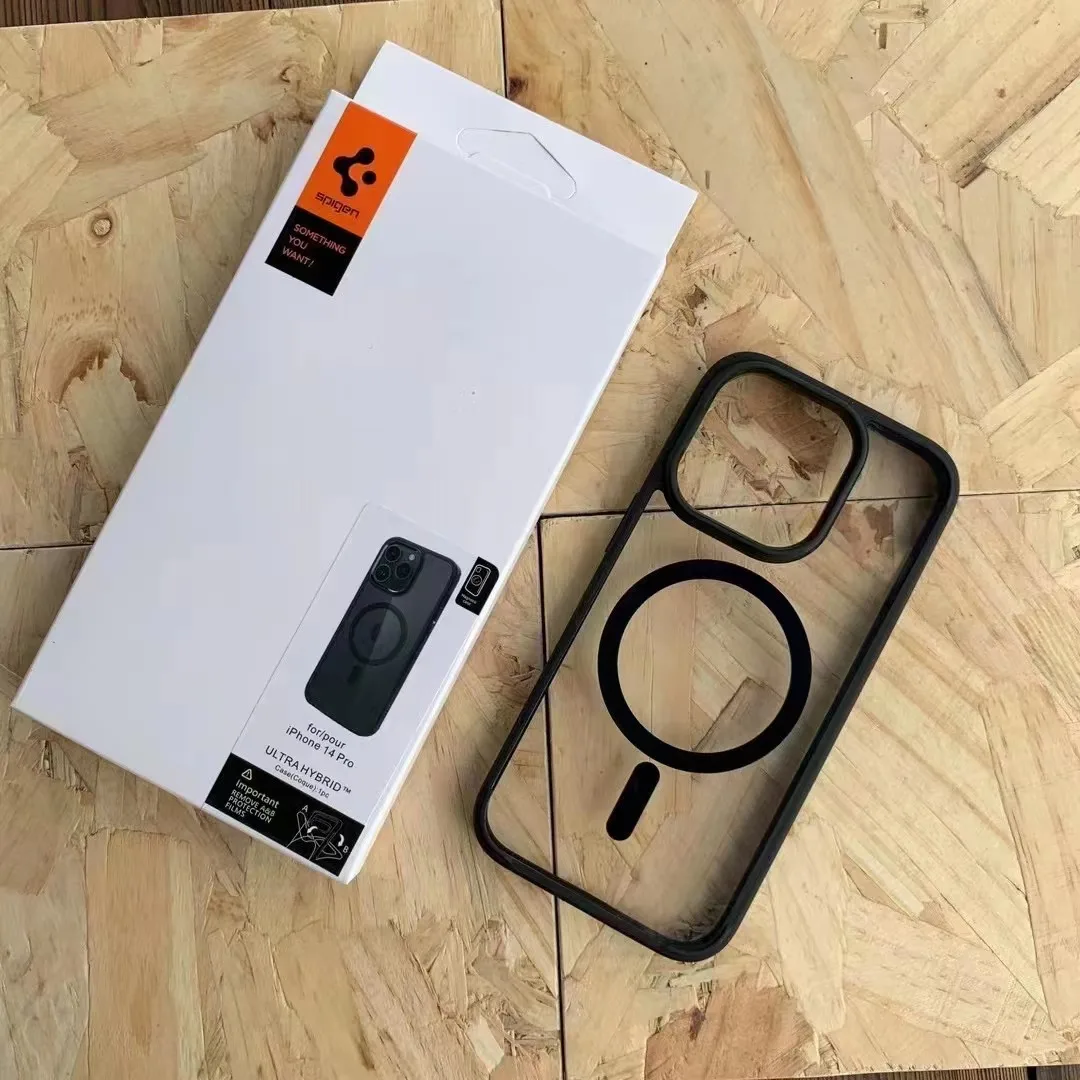 Фото Ультрагибридный Магнитный чехол Spigen работает с IPhone 14, 13, 12 Pro Max, полный диапазон работы с чехлом IPhone 14 Plus №4