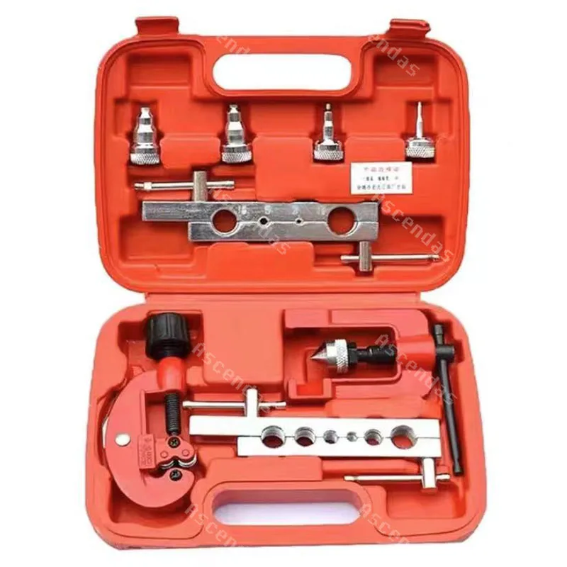

3-19mm pipe cutting tool kit copper brake oil pipe repair double flaring mold refrigeration tool cutting flaring tool