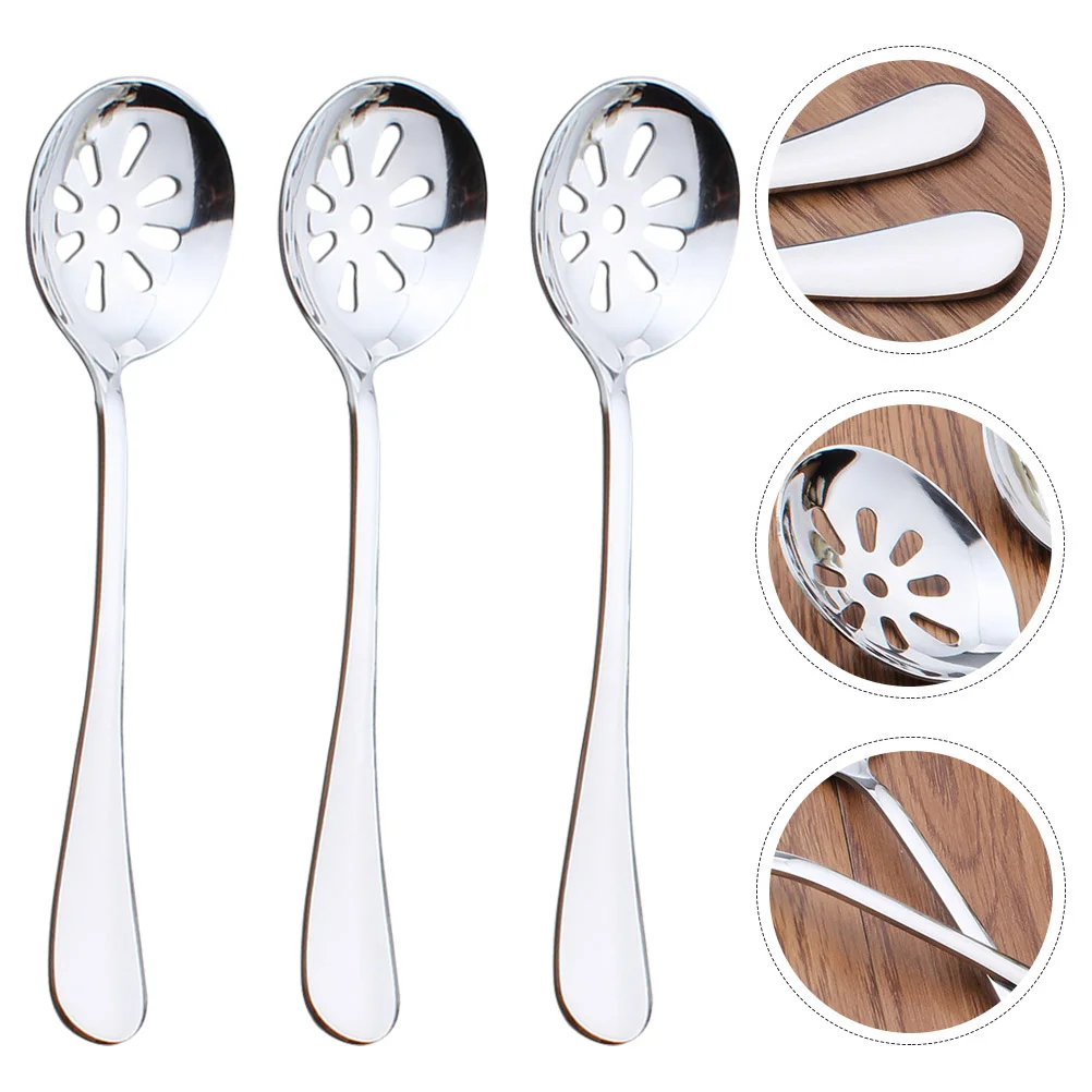 

Spoons Slotted Serving Utensils Dinner Daily Usekitchen Portable Reusable Household Ergonomic Home Accessory