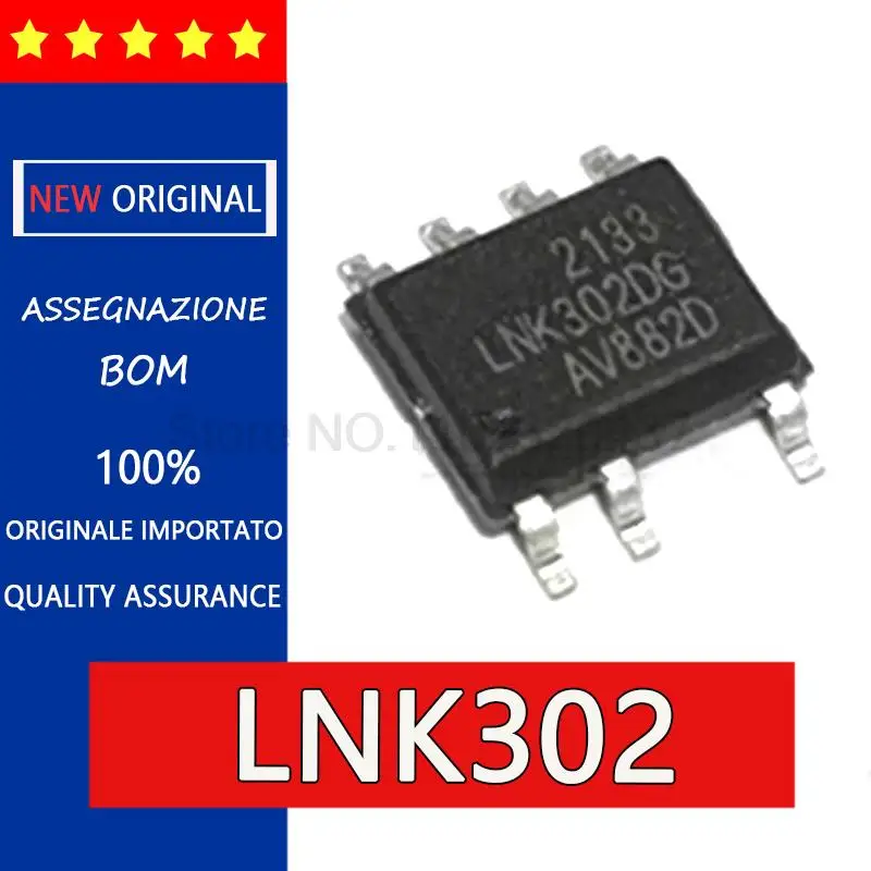 5 шт. оригинальный LNK302DN LNK302DG SOP7 светодиодный привод IC чип управление питанием, Привод IC, DG, ac/dc преобразователь чип упаковка SOP-