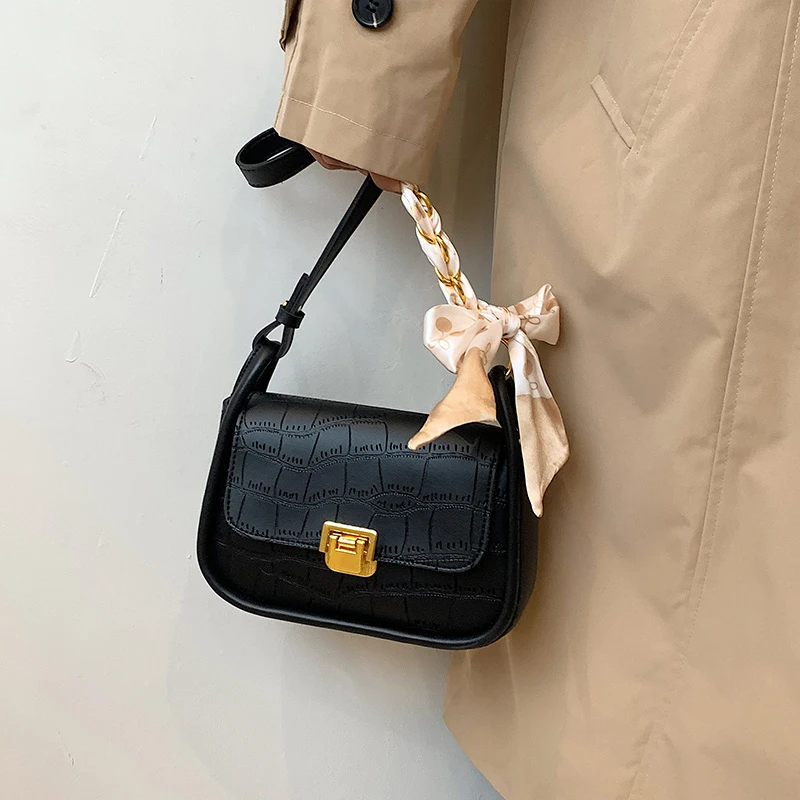 

Women PU Leather Handbags Summer Luxury Fashion Solid Color Plaid Shoulder Shopping Bag Simple Chic Female Hand Bags 2022