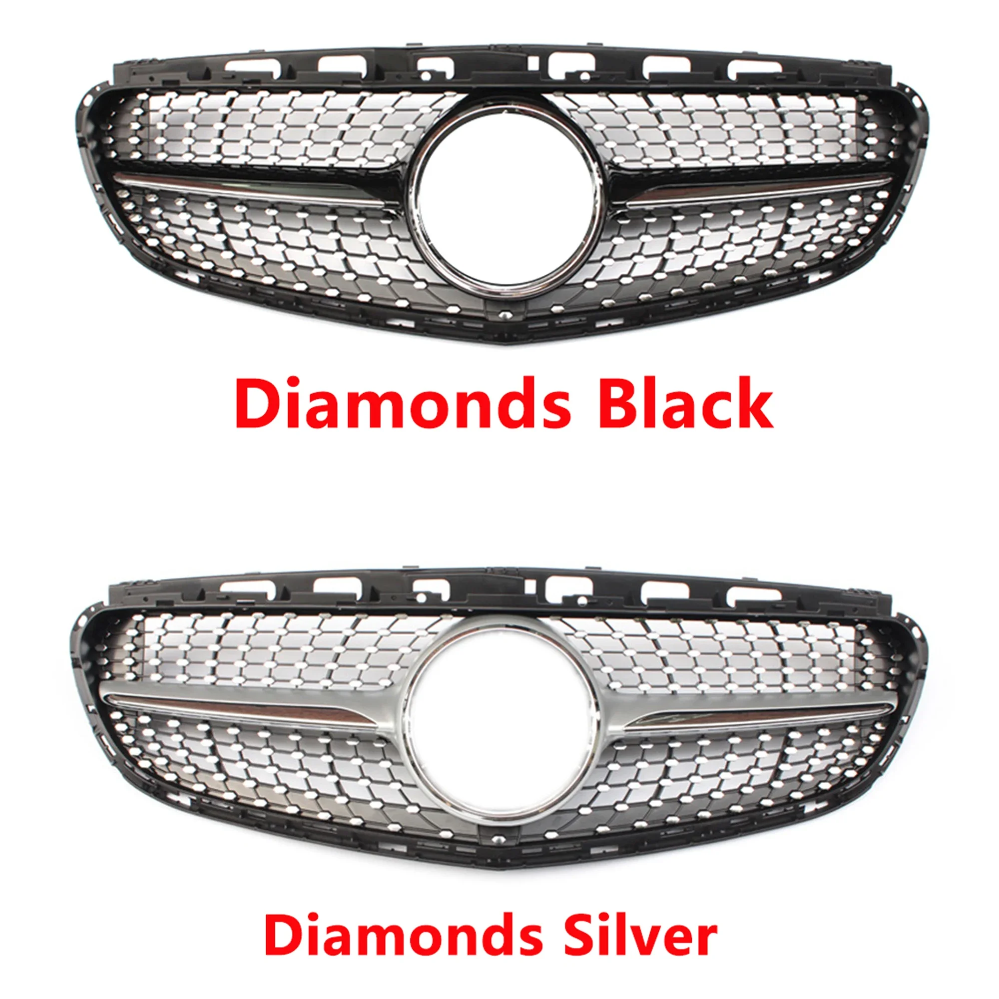 Глянцевая черная передняя гоночная решетка бампера для Mercedes E-class W212 Sedan 4-Door 2014 2015