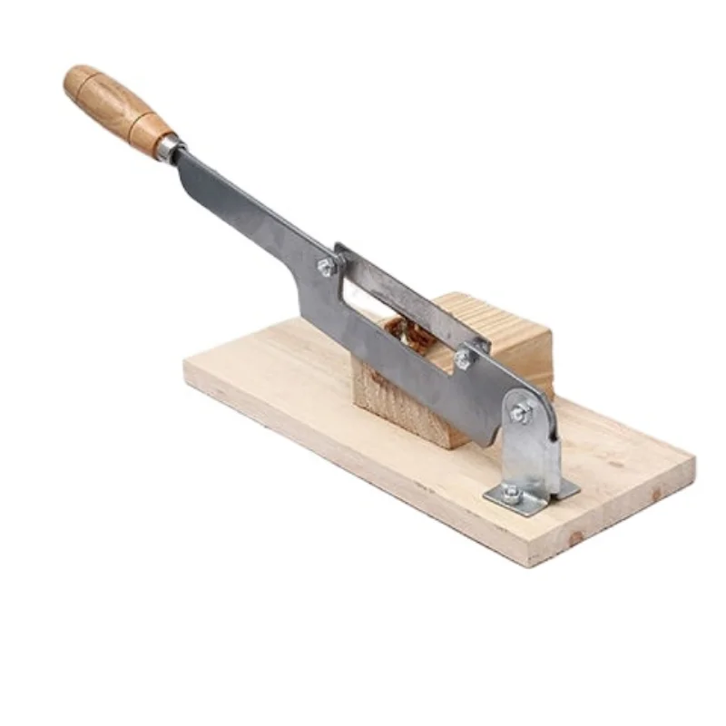 

Manual Slicer Kitchen Quick Slicing Machine for Homemade Agar Jelly Cake and Nian Gao with Wooden Board Slicing Knife
