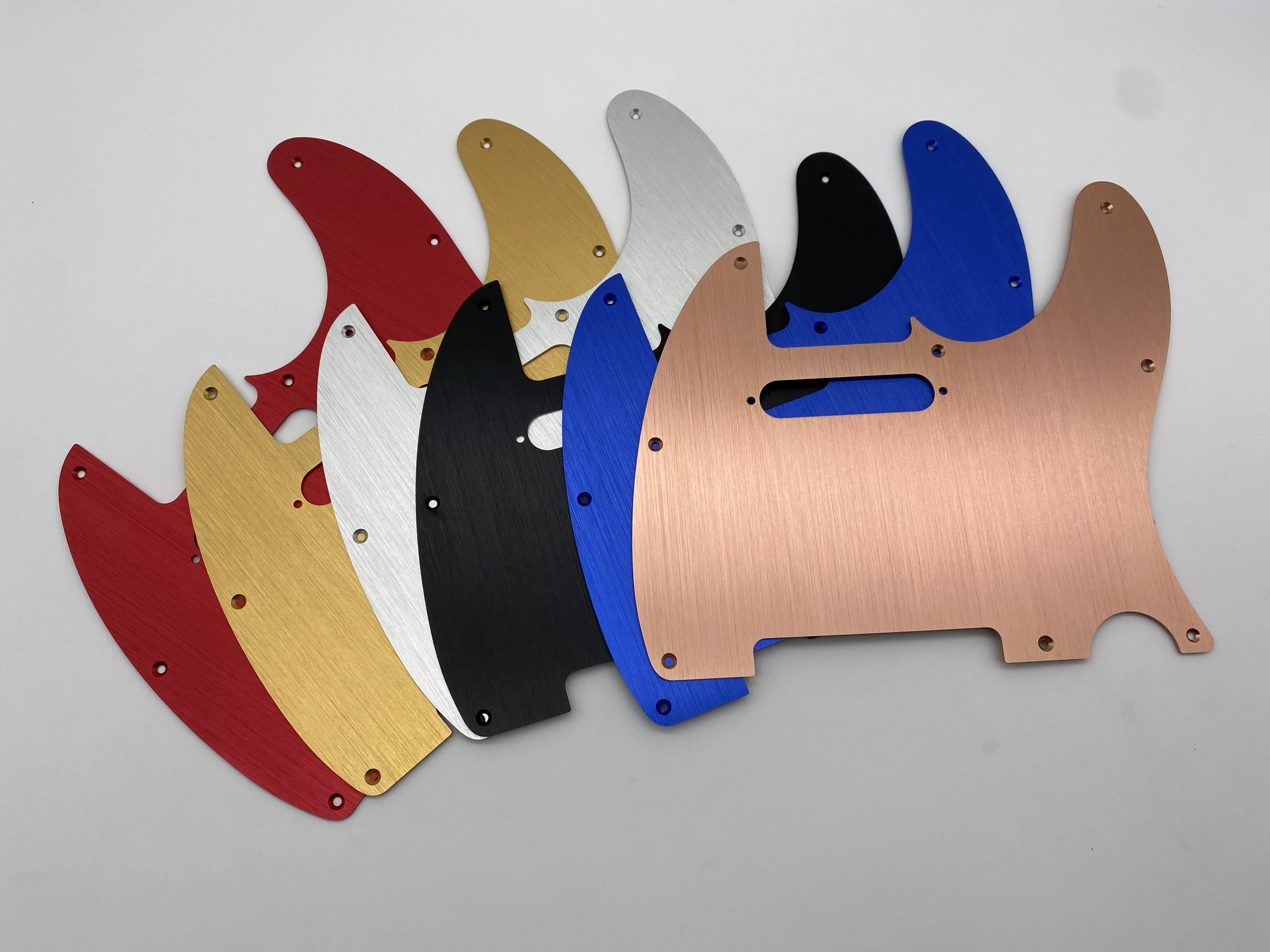 

8 Hole Metal Aluminum Anodized Tele Style Pickguard TL Pick Guard Scratch Plate for Telecaster Made in USA/Mexico