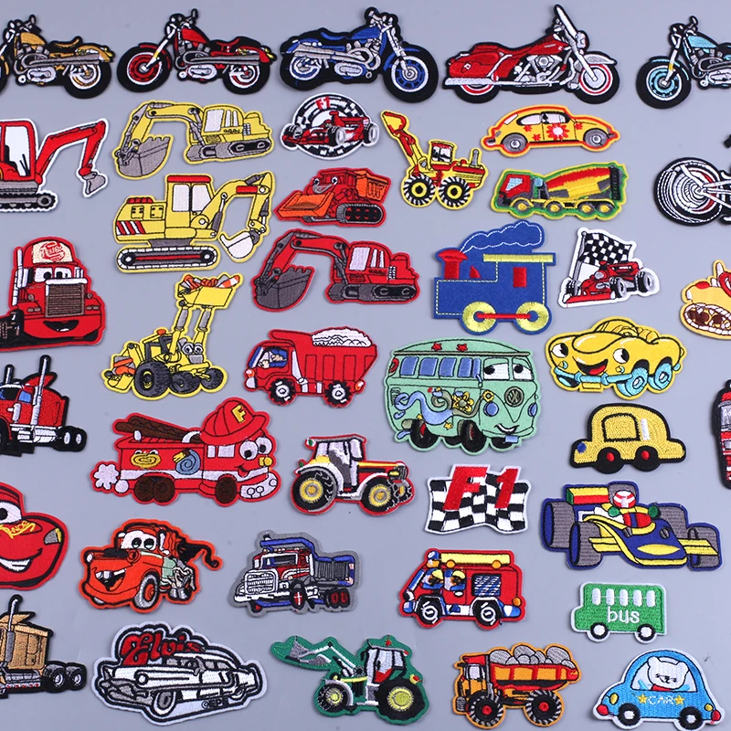 

Anime Embroidered Patches for Clothing Thermoadhesive Patches Cartoon Velcro Patch Flex Fusible Transfer Badges Textile Sticker