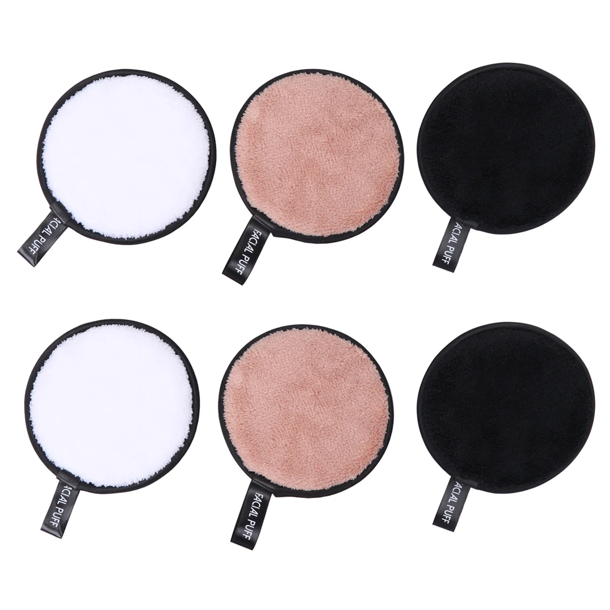 

Pads Makeup Remover Reusable Face Cotton Cleaningrounds Pad Removal Eye Microfiber Cloths Foundation Organicwashable Facial