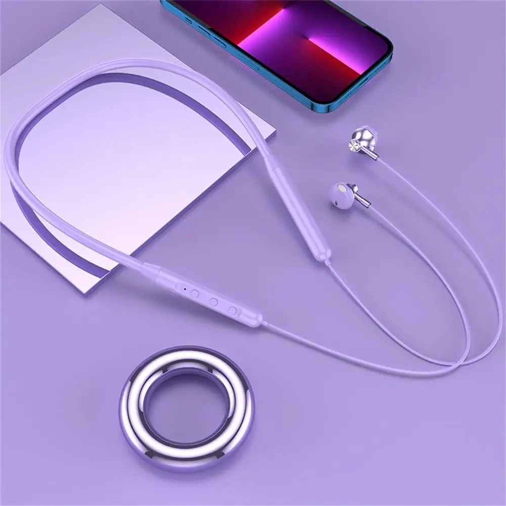 Беспроводная Bluetooth-гарнитура 5 2 с подвесной шеей спортивные стереонаушники