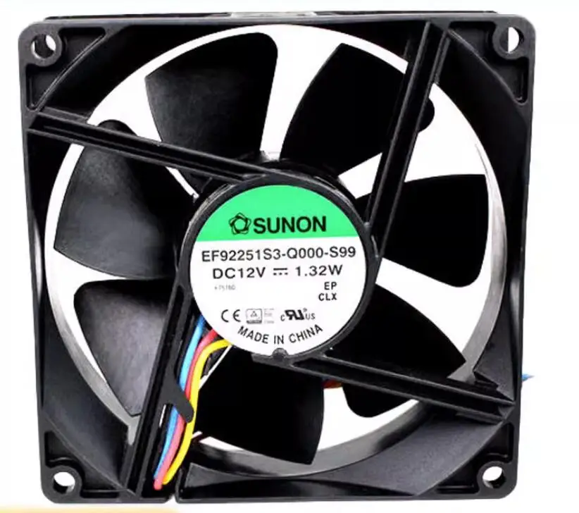 SUNON EF92251S3-Q000-S99 DC 12V 1,32 W 90x90x25mm 4-проводной вентилятор охлаждения сервера