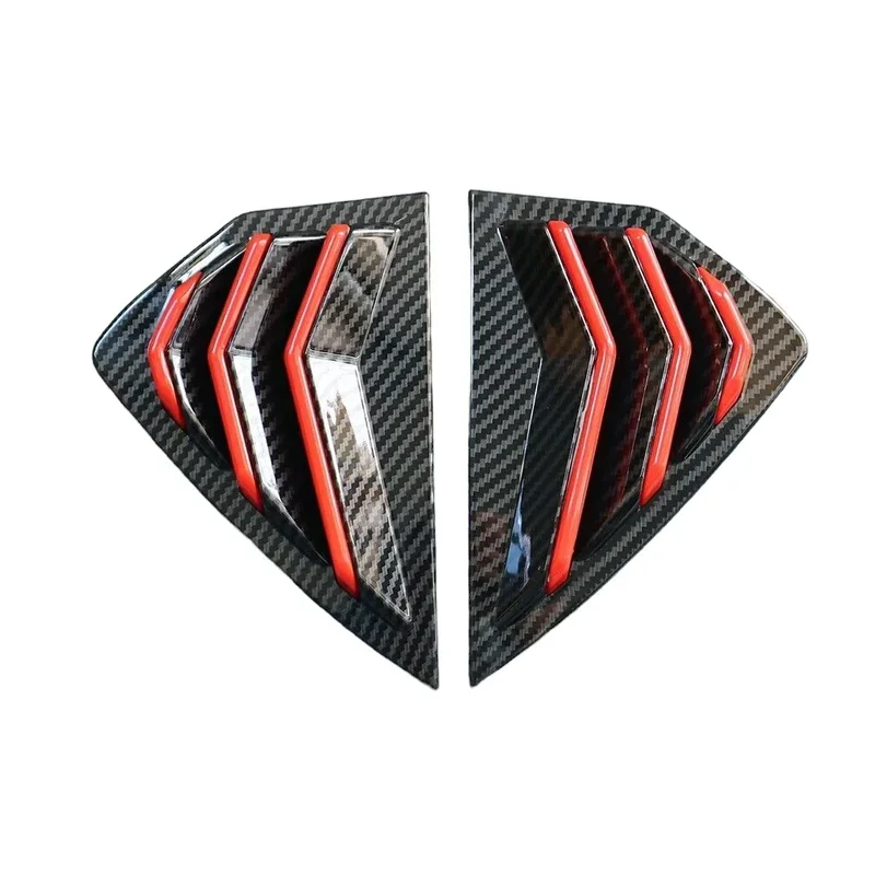 

Для Mazda 3 Axela Hatchback 2019 2020-2022 автомобильная задняя жалюзи, оконная боковая крышка, накладка, наклейка, вентиляционный совок, АБС-пластик, углеродное волокно