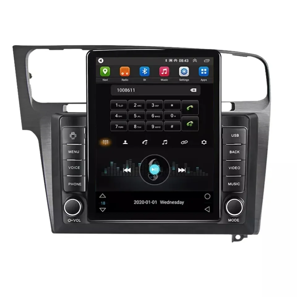 Фото Автомобильный радиоприемник Tesla Android 13 8 + 128G для VW Golf 7 2013-2017 4G LTE WIFI GPS BT carplay автомобильное видео аудио стерео GPS-навигатор №4
