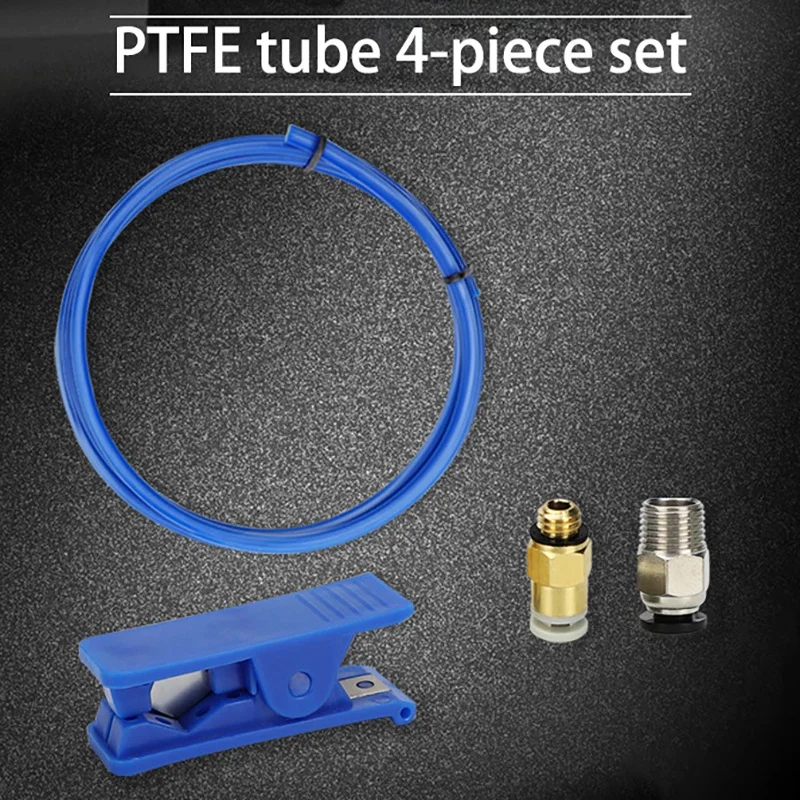 

3D Printer Accessories PTFE Tube PE Pipe Cutter Straight-Through Pneumatic Quick Connector M6 M10 Connector 4-Piece Set