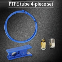 3d printer accessories ptfe tube pe pipe cutter straight through pneumatic quick connector m6 m10 connector 4 piece set
