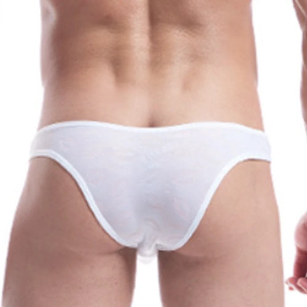 

Hot Sale Mens Bikini Underwear U Pouch Boxer Briefs Ultra Thin Swimwear Male See Through Panties Low Waist Beachwear Бикини